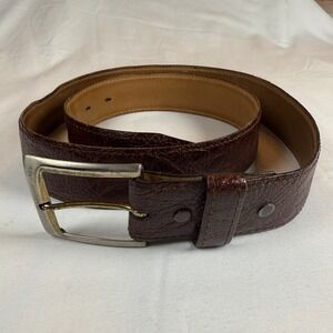 Vintage Genuine Leather Belt Brown 38" Waist Leather Liner Classic Design